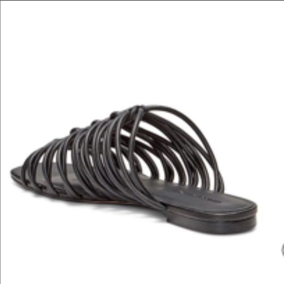 REBECCA MINKOFF | Maelynn Slides Black Strappy Sandals NEW Women’s Size 7.5 - Picture 2 of 12